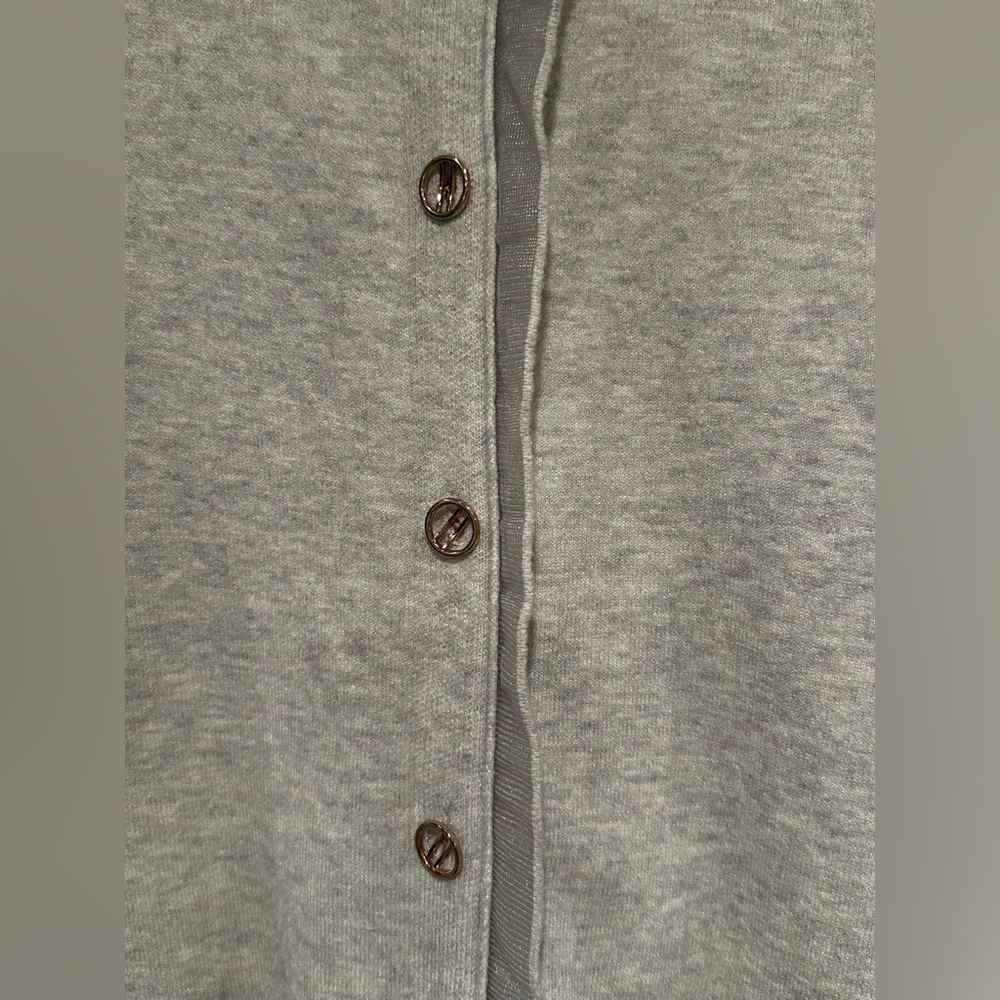 Contrast Mesh Button Front Cardigan - Picture 5 of 7